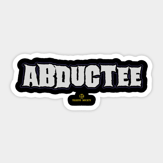 ABDUCTEE Sticker by Telesto Society